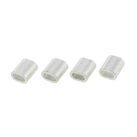 Trossiklamber Haushalt DIN3093, alumiinium, Ø 0.1 cm, 4 tk