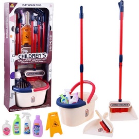 Mājsaimniecības rotaļlieta, tīrīšanas komplekts Play House Cleaning Kit, daudzkrāsaina