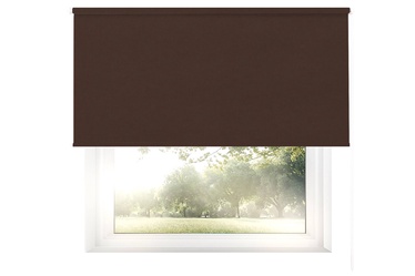 Руло Decor D-21, темно-коричневый, 140 см x 170 см