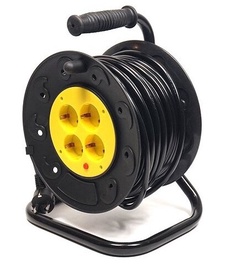 Удлинитель на катушке Power Plant Extension Cord, 4 места, 25 м, IP20