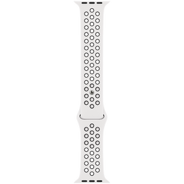 Siksniņa Apple 45mm Nike Sport Band, balta/melna
