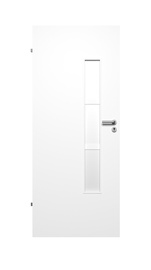 Siseukseleht Domoletti Merida, vasakpoolne, valge, 203.5 x 74.4 x 4 cm
