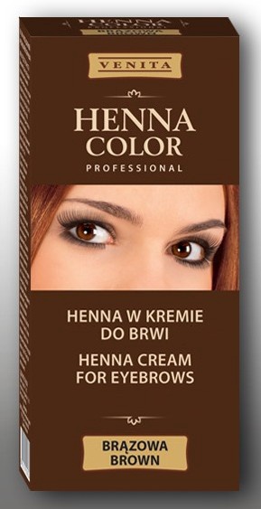 Antakių ir blakstienų dažai Venita Henna Color, Brown 03