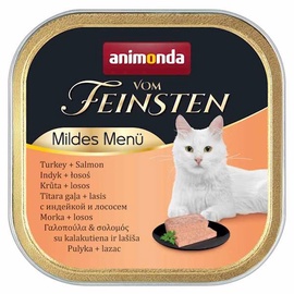 Влажный корм для кошек Animonda Vom Feinsten Turkey and Salmon, индюшатина/лосось, 0.1 кг