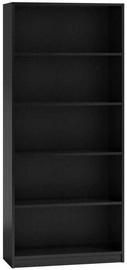 Grīdas plaukts Top E Shop Shelf Unit, melna, 80 cm x 30 cm x 182 cm