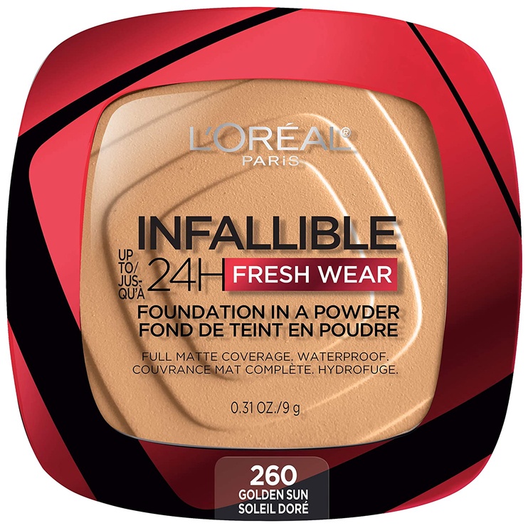 Tonālais krēms L'Oreal Infaillible 24h Fresh Wear Compact 260 Golden Sun, 9 g