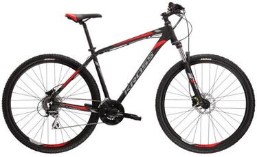 Velosipēds kalnu Kross Hexagon 6.0 Matte, 29 ", 21" rāmis, melna/sarkana