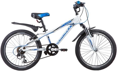 Велосипед горный Novatrack, 20 ″, синий/белый