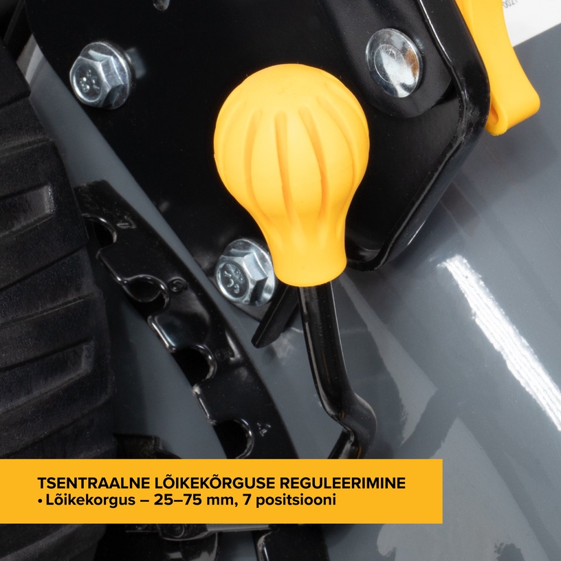 Bensiinimootoriga muruniiduk Grunder S461VHYBS450E, iseliikuv, 46 cm