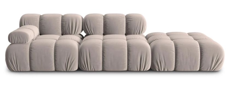 Mooduldiivan Micadoni Home Bellis Velvet, beež, parem, 282 x 94 cm x 63 cm