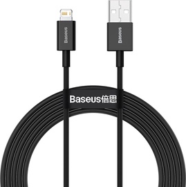 Kaabel Baseus BSU2659BLK, USB Type C/Lightning, 2 m, must