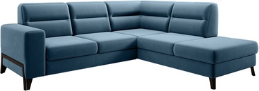 Stūra dīvāns Cassara Savoi 38, zila, labais, 237 x 277 cm x 100 cm