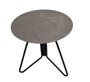 Söögilaud MN K-204, must/hall, 600 mm x 600 mm x 660 mm