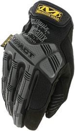 Рабочие перчатки перчатки Mechanix Wear M-Pact MPT-58-011, текстиль/искусственная кожа/нейлон, черный/серый, XL, 2 шт.