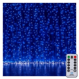 LED lampiņu aizkars CL4002, 3 m, zila