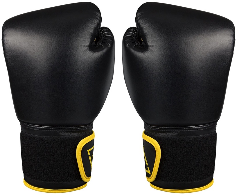 Боксерские перчатки Avento 41B 10685970, черный/желтый, 14 oz