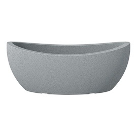 Vazonas Scheurich Stony Grey 59568, plastikinis, 58 cm, Ø 58 cm x 24 cm, pilkas