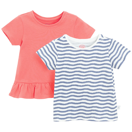 T-krekls pavasaris/vasara, mazuļiem Cool Club CCG2802166-00, zila/balta/rozā, 92 cm, 2 gab.