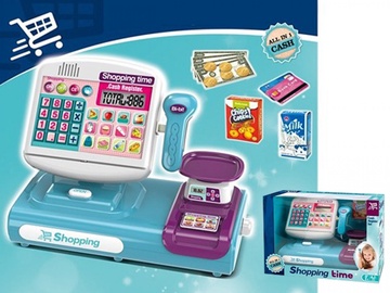 Игрушки для магазина, кассовый аппарат Madej Creative fun Touchscreen Cash Register, синий/белый