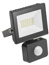 Prožektors GTV G-TECH, 10 W, 700 lm, 4000 °K, IP65, melna