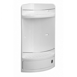 Plaukts Tatay Corner Shelf With A Drawer White