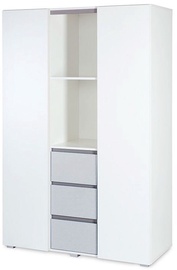Шкаф LittleSky Dalia, белый/серый, 120 см x 50 см x 183 см