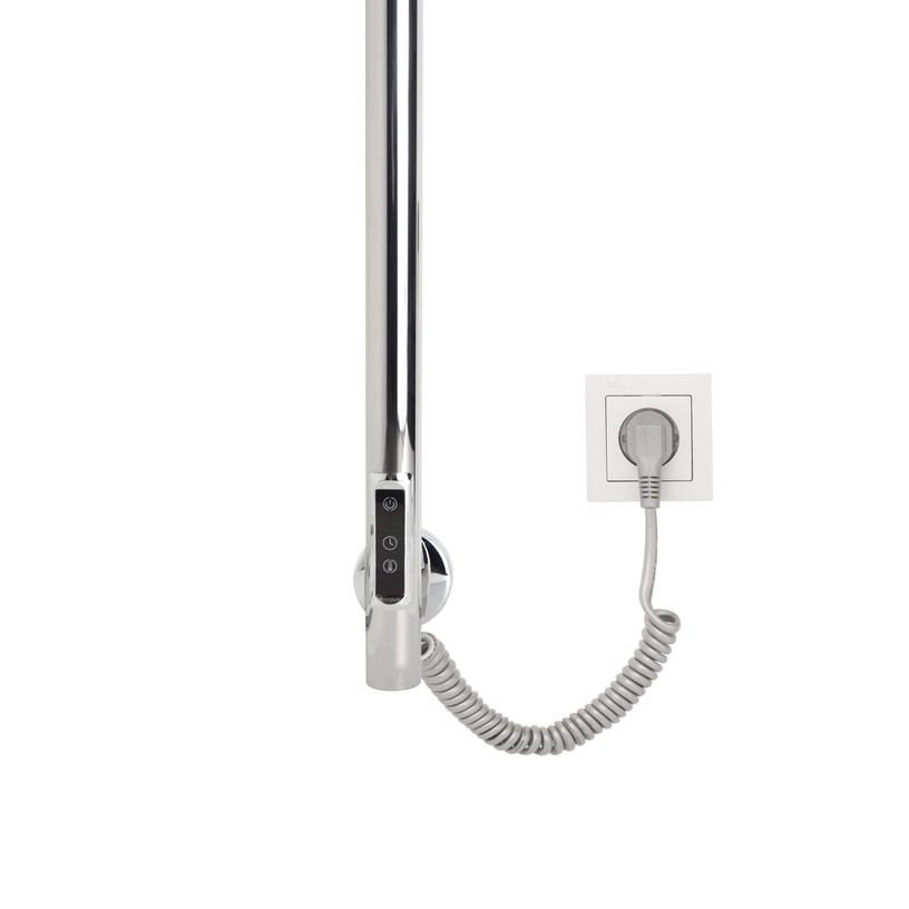 Электрический полотенцесушитель Domoletti L.15X140.CHR.PREMIUM, хромовый, 6 см x 140 см