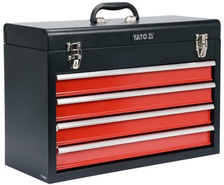 Ящик для инструментов VLX YATO, 52 см x 21.8 см x 36 см, черный/красный