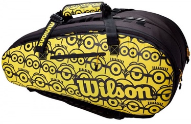 Теннисная сумка Wilson Minions Tour 12 PK, черный/желтый