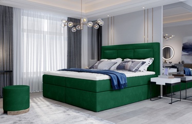 Кровать Vivre Kronos 19, 160 x 200 cm, темно-зеленый, с матрасом, с решеткой