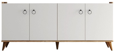 Консольный стол Kalune Design KSL0103, белый/сосновый, 180 см x 44.5 см x 79.3 см