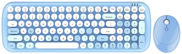 Комплект клавиатуры и мыши MOFII Candy XR EN, синий, беспроводная