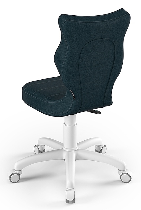 Bērnu krēsls Petit White MT24 Size 3, balta/tumši zila, 550 mm x 715 - 775 mm