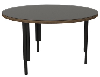 Kafijas galdiņš Kalune Design Tiffanie, valriekstu/antracīta, 695 mm x 695 mm x 402 mm