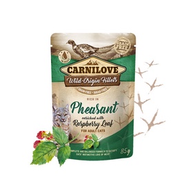 Влажный корм для кошек Carnilove Pouch Pheasant Raspberry Leaves 10446392