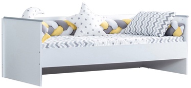 Детская кровать Kalune Design Cýty Sedýr-G-My, белый/серый, 100 x 200 см