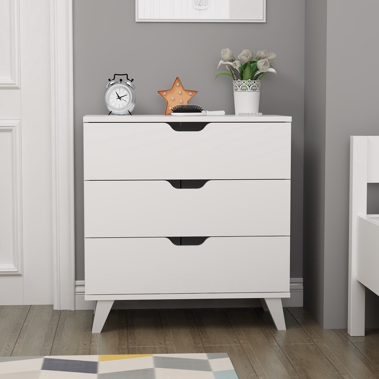 Комплект мебели для спальни Kalune Design Valencia 3, комнатные, белый