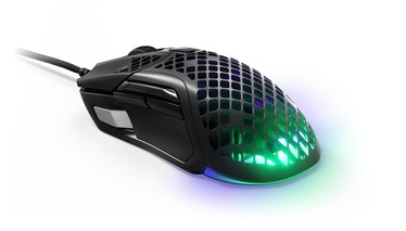 Spēļu pele Steelseries Aerox 5 RGB, melna