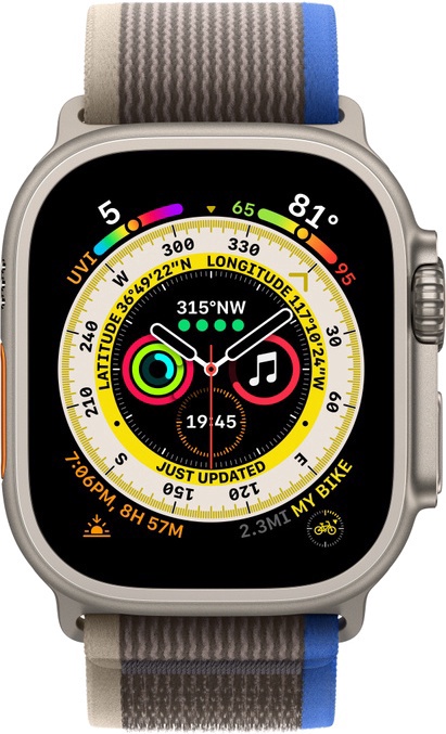 Умные часы Apple Watch Ultra GPS + Cellular 49mm S/M LT, титановый
