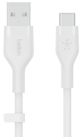 Kabelis Belkin BoostCharge, 1x USB Type-C/1 x USB Type-A, 2 m, balta