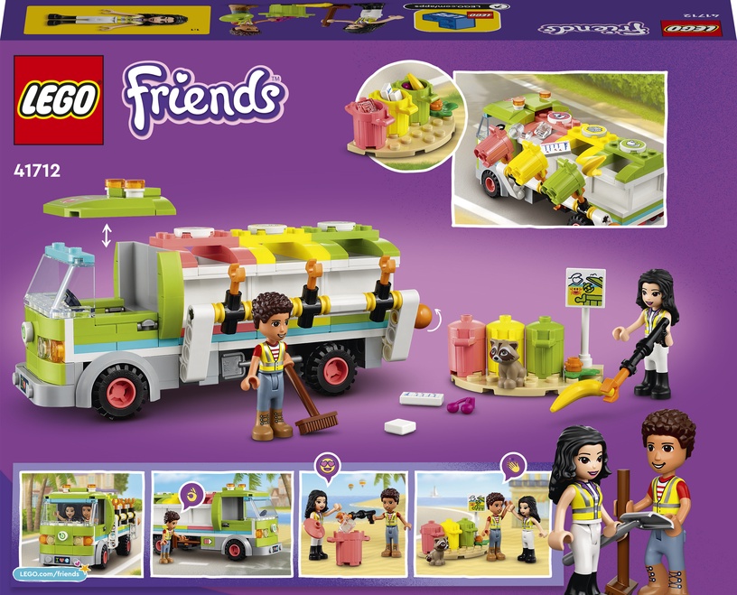 Konstruktor LEGO® Friends Prügisorteerimisauto 41712, 259 tk