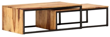 Kohvilaud VLX Nesting Tables 287331, pruun, 550 mm x 800 mm x 300 mm