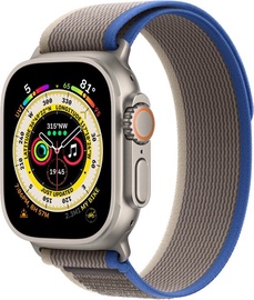 Nutikell Apple Watch Ultra GPS + Cellular, 49mm Titanium Case with Blue/Gray Trail Loop - M/L, titaan