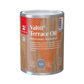 Древесное масло Tikkurila Valtti Terrace Oil, серый, 0.9 l