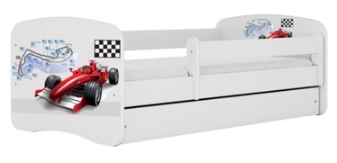 Vaikiška lova viengulė Kocot Kids Babydreams Formula, balta, 164 x 90 cm, su patalynės dėže