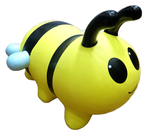 Игрушка-качалка Gerardo's Toys Jumpy Bee, пластик, поливинилхлорид (пвх)
