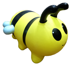 Šūpojošā rotaļlieta Gerardo's Toys Jumpy Bee, plastmasa, polivinilhlorīds (pvc)