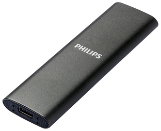 Внешний диск Philips Portable, SSD, 2 TB, черный