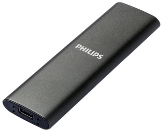 Ārējais disks Philips Portable, SSD, 2 TB, melna