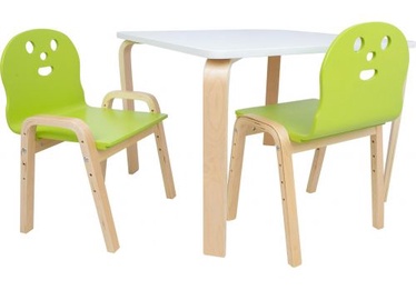 Комплект мебели для детской комнаты Home4you Happy 10810542, белый/зеленый